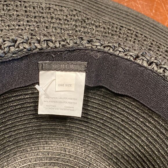 J. CREW black straw hat - Picture 3 of 4